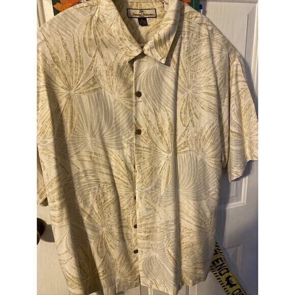 Tommy Bahama Bamboo Embossed Print Silk size xl - Picture 4 of 7